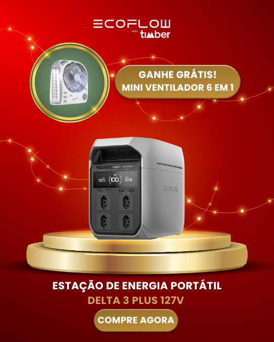 EcoFlow DELTA 3 Plus - Estação De Energia Portátil 2200W / 1024Wh