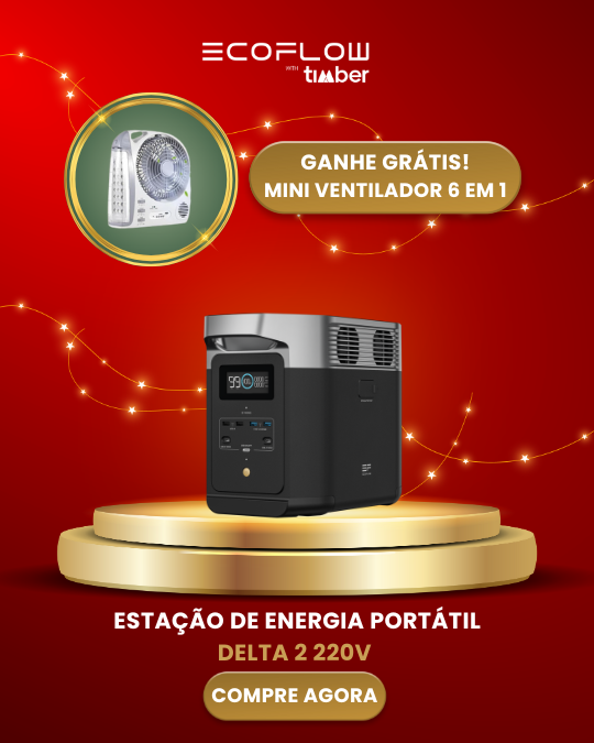 EcoFlow Delta 2 Estação de Energia Portátil 2400W / 1024Wh +