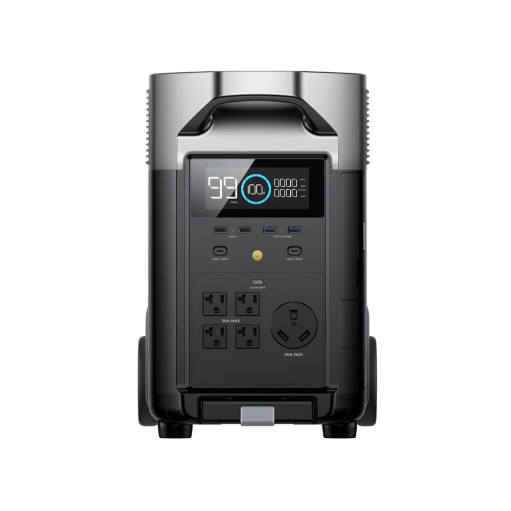 Estação de Energia Portátil EcoFlow DELTA PRO conectores