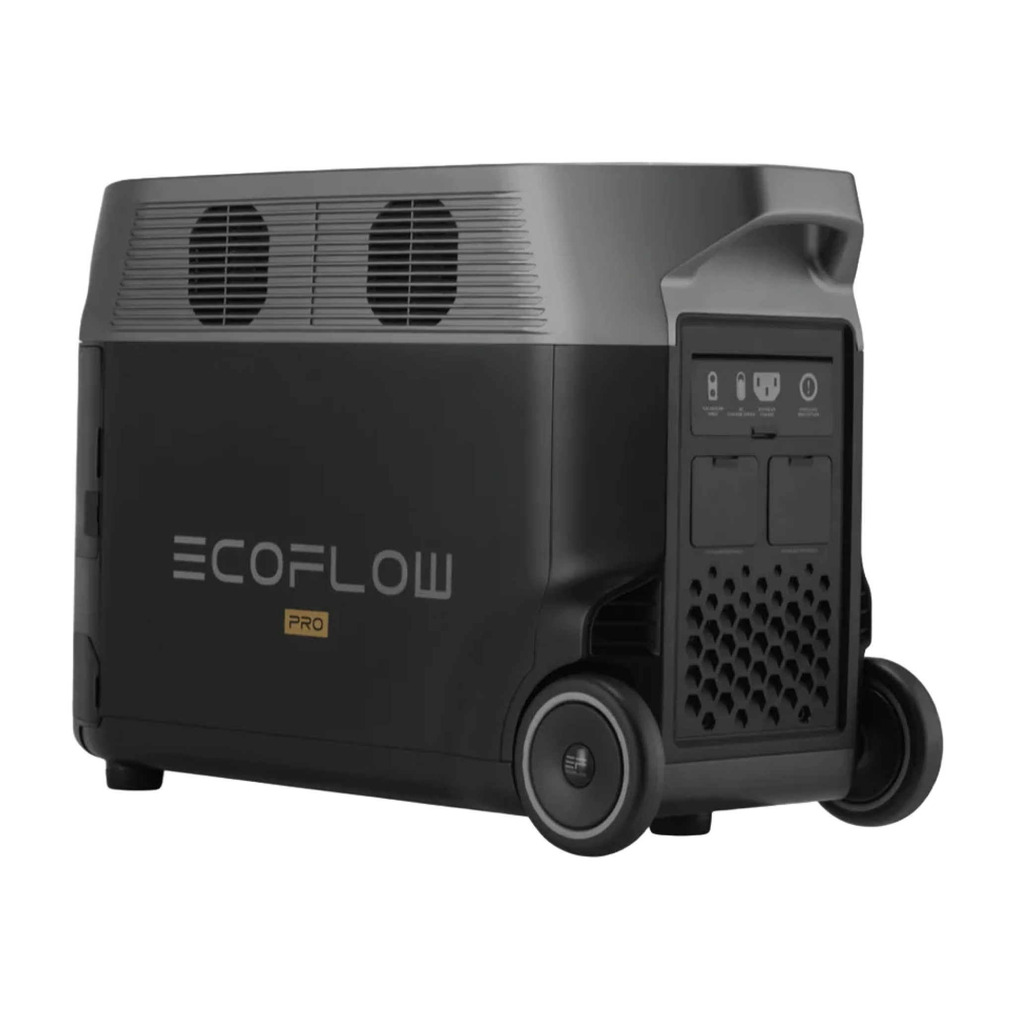 Estação de Energia Portátil EcoFlow DELTA PRO lateral esquerda traseira