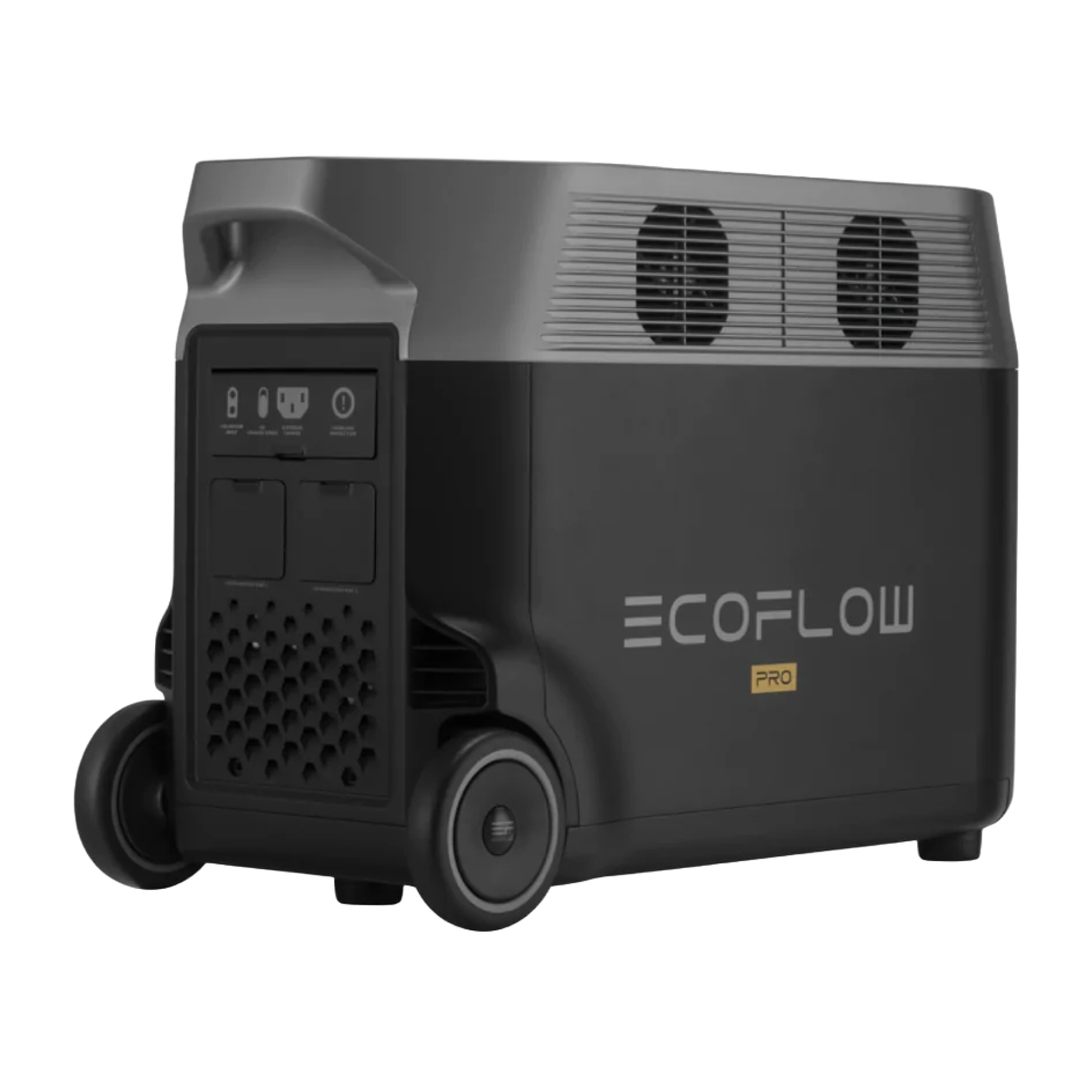 Estação de Energia Portátil EcoFlow DELTA PRO lateral direita traseira