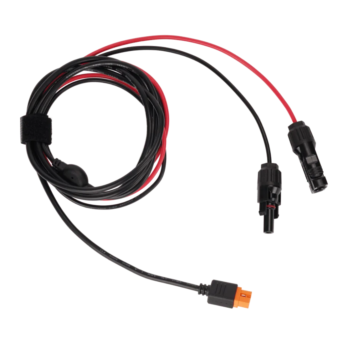 Cabo solar vermelho e preto EcoFlow MC4-XT60i