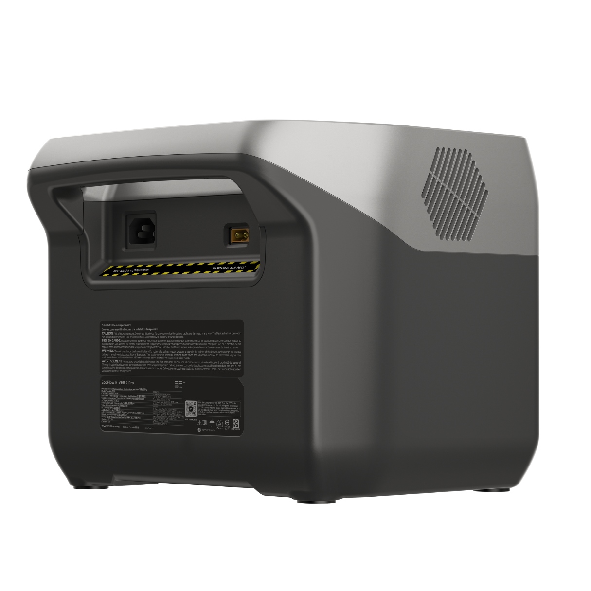Estação de energia EcoFlow River 2 Pro lateral