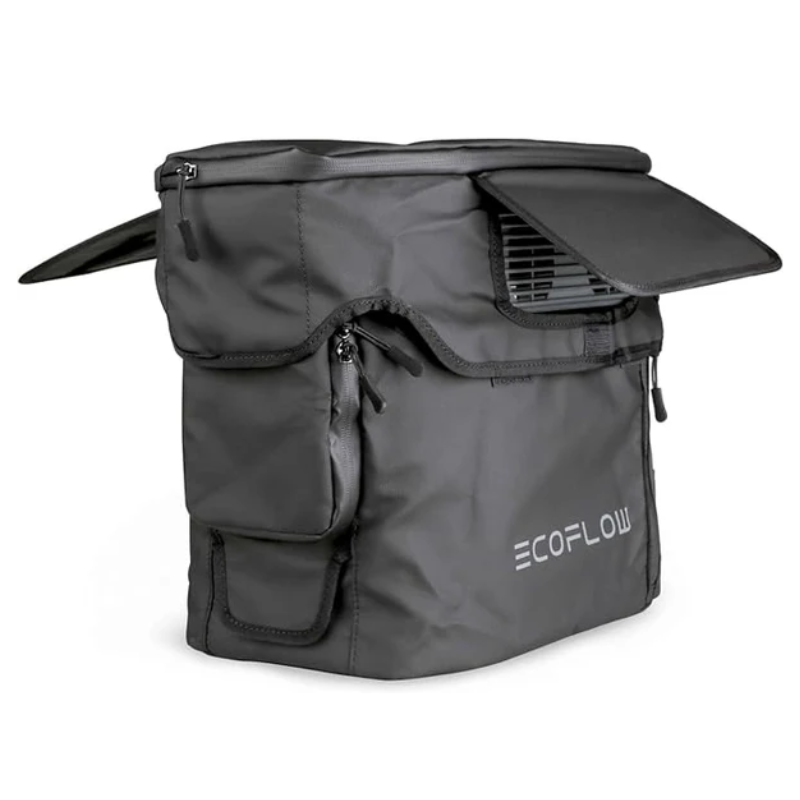 Bolsa preta porta Ecoflow Delta 2