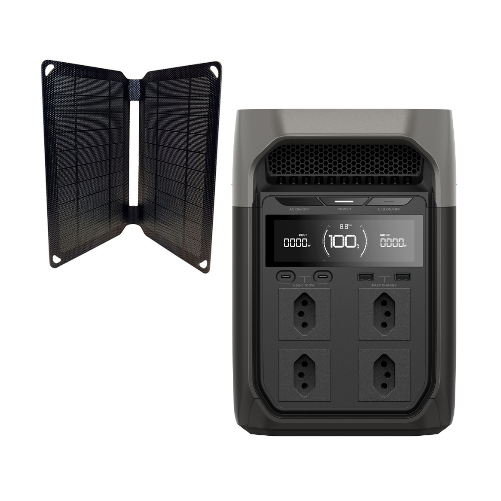 EcoFlow Delta 3 + Painel 10W Brinde - Estação De Energia Portátil