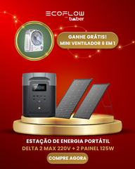 EcoFlow Delta 2 Max - Estação de Energia Portátil 3400W / 2048Wh