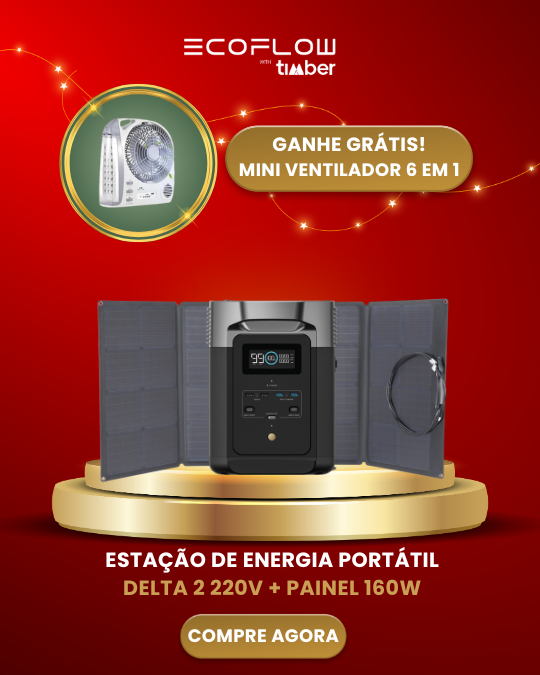 EcoFlow Delta 2 Estação de Energia Portátil 2400W / 1024Wh +