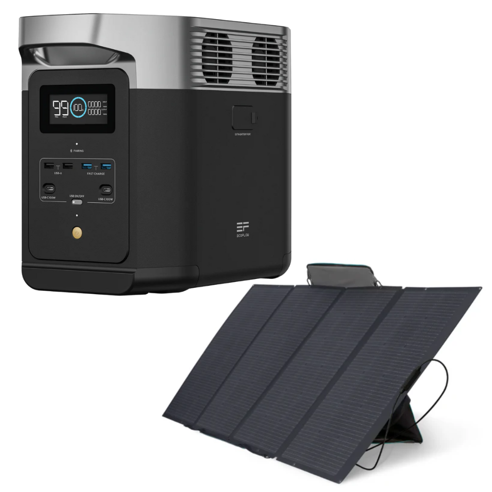 Delta 2 + Painel Solar 400W Portátil