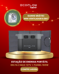 EcoFlow Delta 2 Max - Estação de Energia Portátil 3400W / 2048Wh