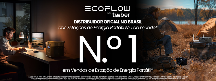 banner da ecoflow ser a distribuidora oficial do brasil