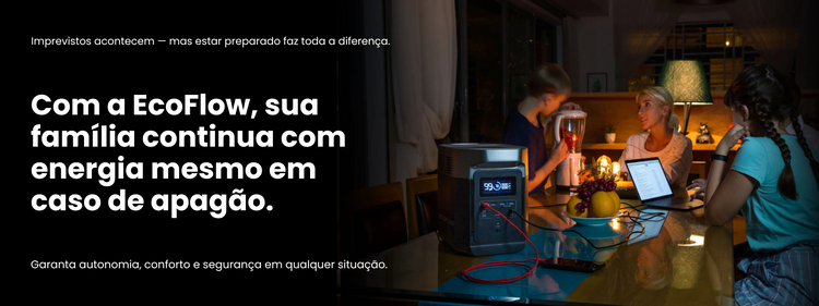 Banner Ecoflow para imprevistos em casos de apagões a Ecoflow pode te ajudar