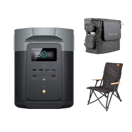Delta 2 Max + Bolsa + Cadeira Ecoflow