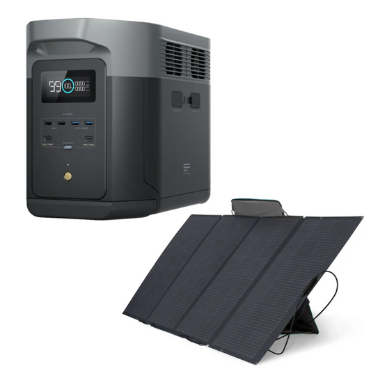 Delta 2 MAX + Painel Solar 400W Portátil