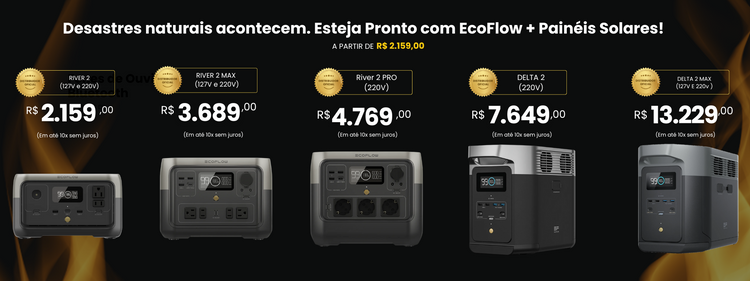 banner promocional ecoflow de queima de estoque