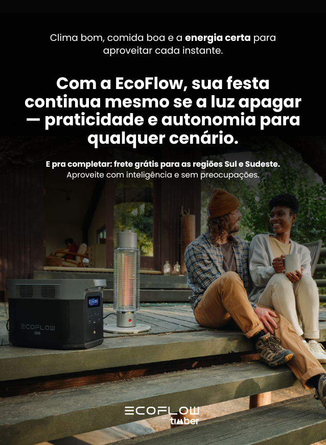banner clima bom e comida boa com a ecoflow para sua casa com praticidade e autonomia