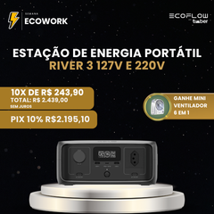 EcoFlow River 3 UPS – Power Station Portátil 300W/245Wh